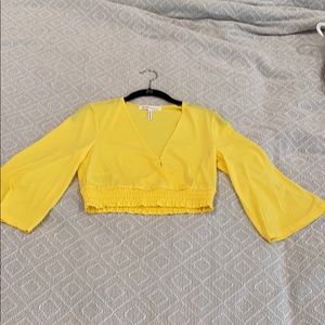 Sunflower yellow crop top